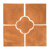 Daisy Deco Rustic Relief Deco Tile 17"x17" - Avente Tile
