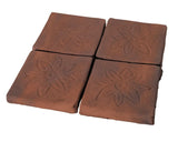 Flower Deco Rustic Relief Deco Tile 5"x5" - Avente Tile