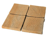 Flower Deco Rustic Relief Deco Tile 5"x5" - Avente Tile