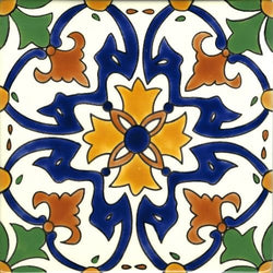 La Merced Hand Painted Ceramic Tile - Avente Tile