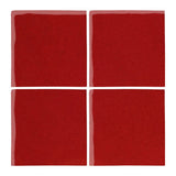 Malibu Field Fire Engine Red 7622C Ceramic Tile - Avente Tile