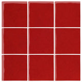 Malibu Field Fire Engine Red 7622C Ceramic Tile - Avente Tile
