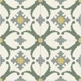 Mission Alegre Verde 8"x8" Encaustic Cement Tile - Avente Tile