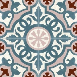 Mission Amalia 02 8"x8" Encaustic Cement Tile - Avente Tile
