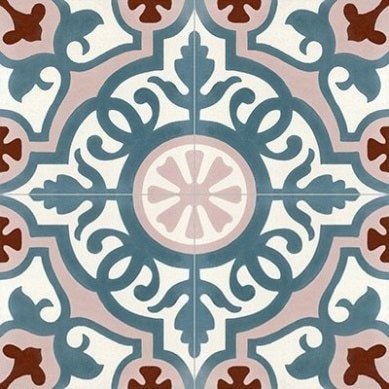 Mission Amalia 02 8"x8" Encaustic Cement Tile - Avente Tile