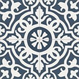 Mission Amalia Navy 8"x8" Encaustic Cement Tile - Avente Tile
