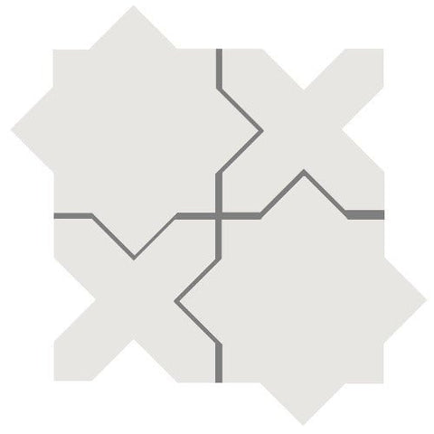 Mission Arabesque Aragon Clam Cement Tile - Avente Tile