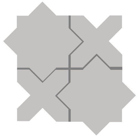 Mission Arabesque Aragon Gris Cement Tile - Avente Tile