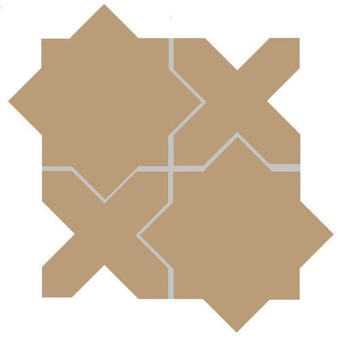 Mission Arabesque Aragon Sand Cement Tile - Avente Tile
