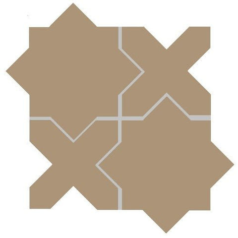 Mission Arabesque Aragon Sandstone Cement Tile - Avente Tile