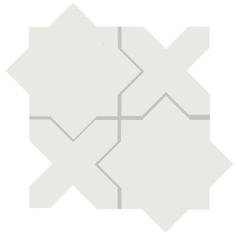 Mission Arabesque Blue Asia Cement Tile - Avente Tile