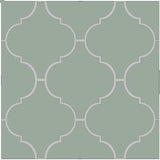 Mission Arabesque Malaga Sage 8"x8" Cement Tile - Avente Tile