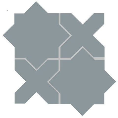 Mission Arabesque Peacock Cement Tile - Avente Tile