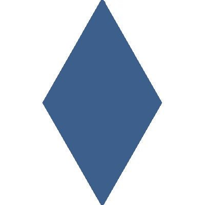 Mission Blue Fonce 4"x8" Diamond Encaustic Cement Tile - Avente Tile