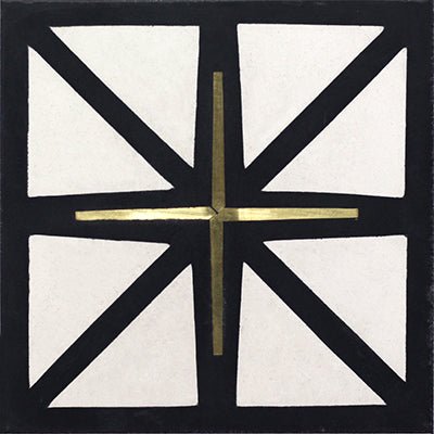 Mission Brass Cross Cement Tile 8"x8" - Avente Tile