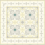 Mission Cadiz Border 8"x8" Encaustic Cement Tile - Avente Tile