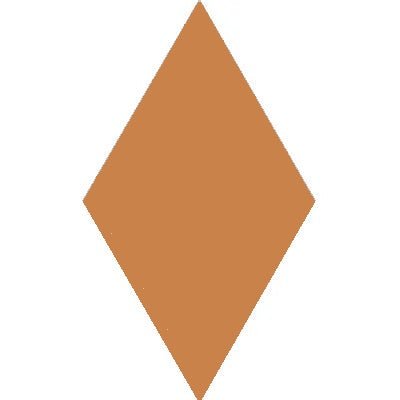Mission Caramel 4"x8" Diamond Encaustic Cement Tile - Avente Tile