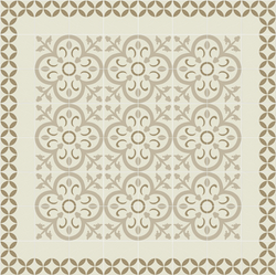 Mission Circles Border 8"x8" Encaustic Cement Tile - Avente Tile