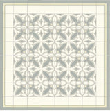 Mission Franjas Border III Soft Sage 8"x8" Encaustic Cement Tile - Avente Tile