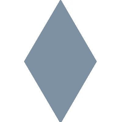 Mission French Blue 4"x8" Diamond Encaustic Cement Tile - Avente Tile
