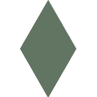 Mission Green 4"x8" Diamond Encaustic Cement Tile - Avente Tile