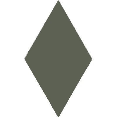 Mission Green Asia 4"x8" Diamond Encaustic Cement Tile - Avente Tile