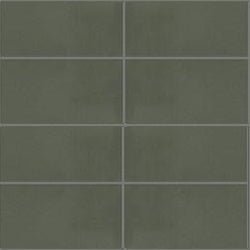 Mission Green Asia 4"x8" Encaustic Cement Tile - Avente Tile