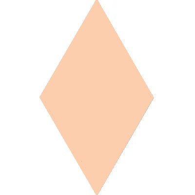 Mission Melon 4"x8" Diamond Encaustic Cement Tile - Avente Tile