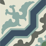 Mission Pescadero B 8"x8" Encaustic Cement Tile - Avente Tile