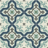 Mission Pescadero B 8"x8" Encaustic Cement Tile - Avente Tile