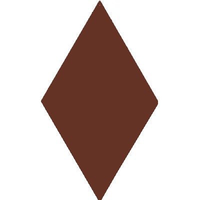 Mission Red Brick 4"x8" Diamond Encaustic Cement Tile - Avente Tile