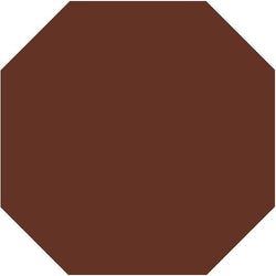Mission Red Brick Octagon Encaustic Cement Tile 8"x8" - Avente Tile