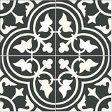 Mission Roseton D 8"x8" Encaustic Cement Tile - Avente Tile