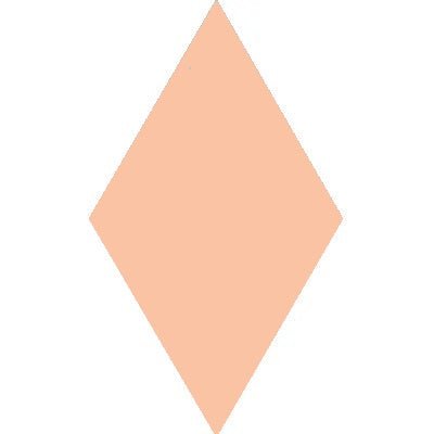 Mission Salmon 4"x8" Diamond Encaustic Cement Tile - Avente Tile