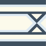 Mission Santiago Navy Border 8"x8" Encaustic Cement Tile - Avente Tile