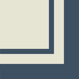 Mission Striped Navy & White Border Encaustic Cement Tile 8"x8" - Avente Tile