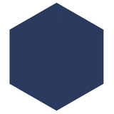 Mission Weathley Blue 8" Hexagon Encaustic Cement Tile - Avente Tile
