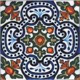 Oporto Hand Painted Ceramic Tile - Avente Tile