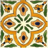 San Jose Hand Painted Ceramic Tile - Avente Tile