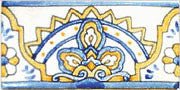 Spanish Aranjuez Hand Painted Ceramic Tile - Avente Tile
