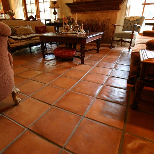 Create the look of large format Spanish floor tile with cement tile.