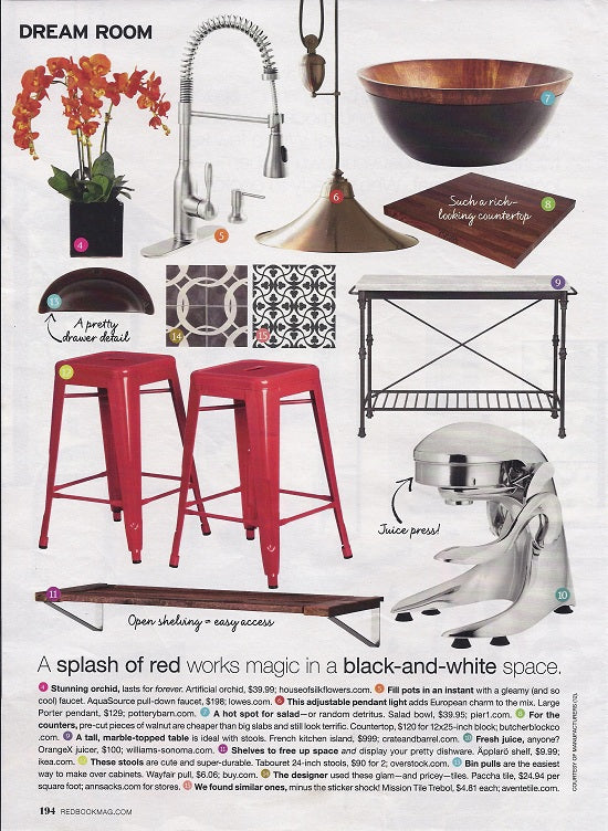 Redbook Magazine: 1 dream kitchen 15 real idea