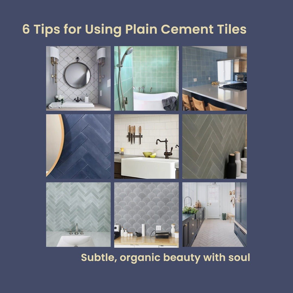 6 Tips for Using Plain Cement Tiles