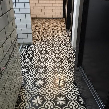 Favorite Black and White Cement Tile Installations