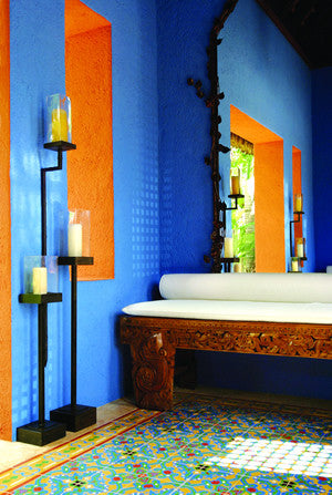 Bold Statements with Colorful Cement Tile