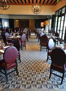 Classic Serengeti Cement Tile Energizes Dining Room