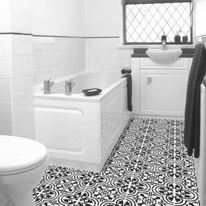 Cluny Cement Tile Adds Class to Bathroom