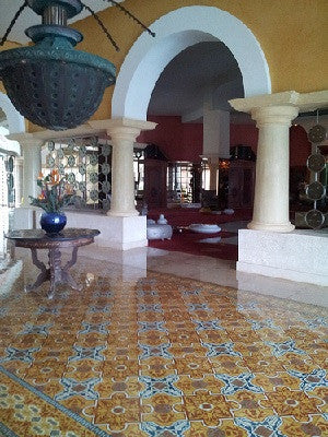 Cuban Tile Rug Makes Grand Entrance