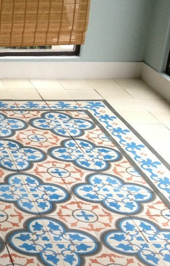 Custom Colors Add Zing to Classic Pattern and Rug
