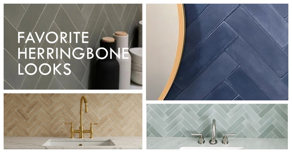 Favorite Herringbone Looks for Cement Tile